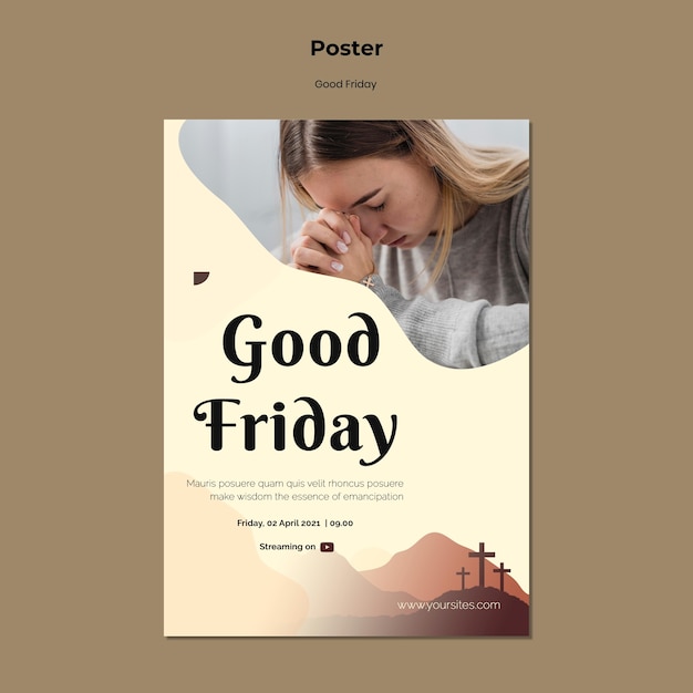 Good friday print template