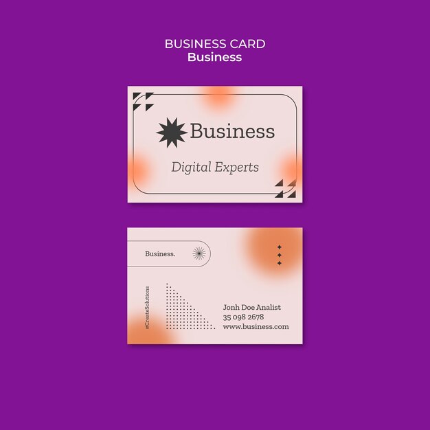 Gradient business template design