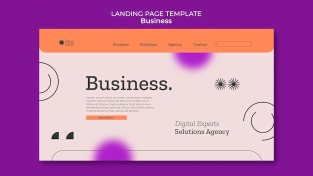 Gradient business template design