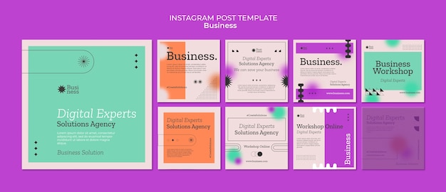 Gradient business template design