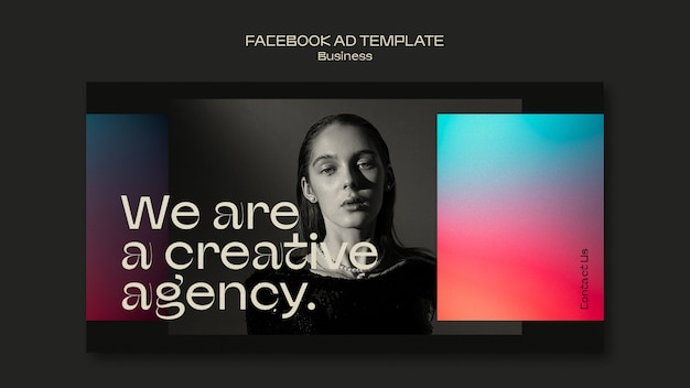 Free PSD gradient business template