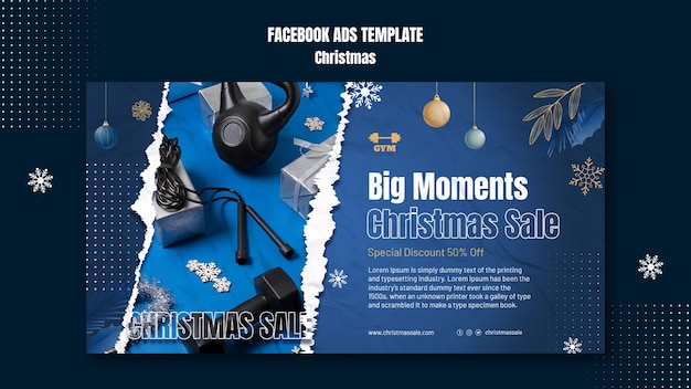 Gradient christmas template design