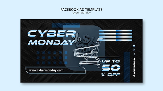 Gradient cyber monday template