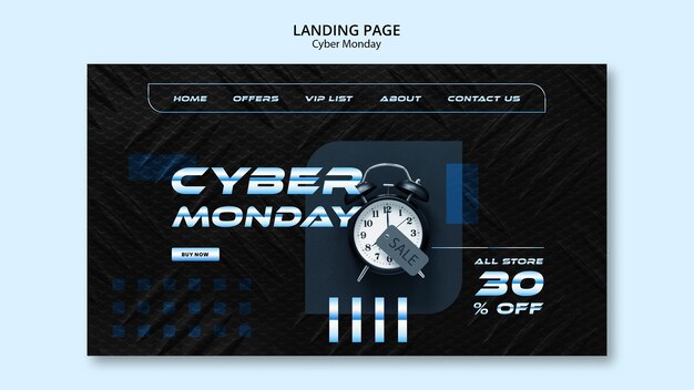 Gradient cyber monday template