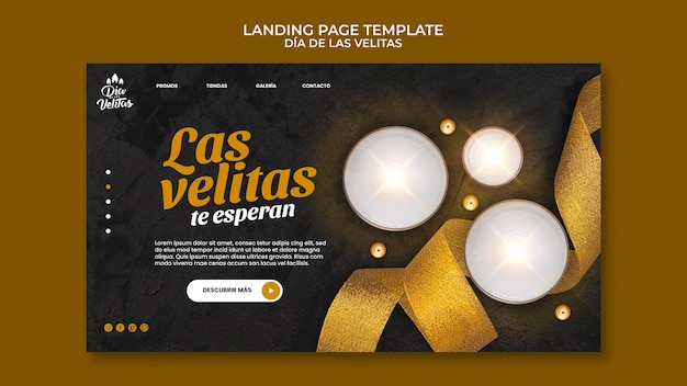 Free PSD gradient dia de la velitas template