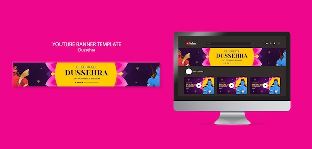 Gradient dussehra template design