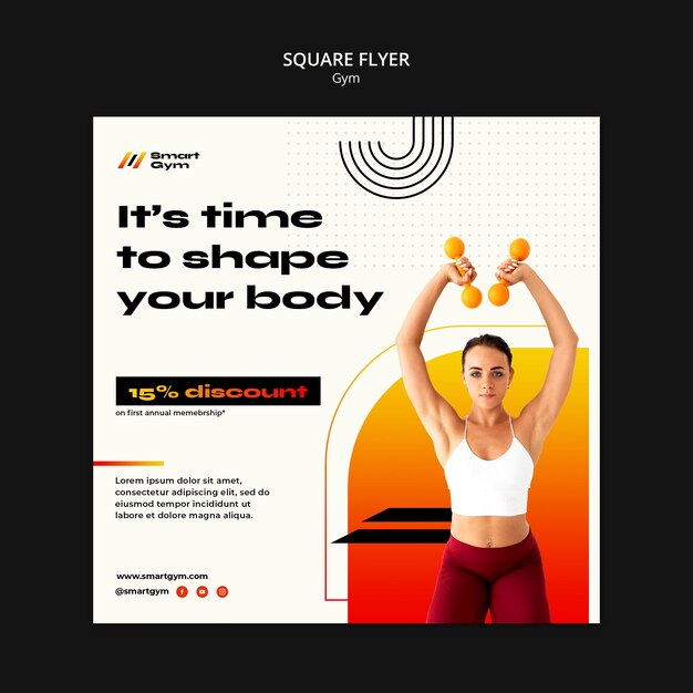 Gradient gym template design