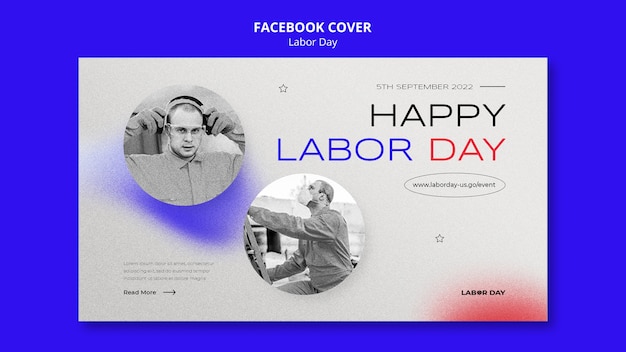 Gradient labor day design template