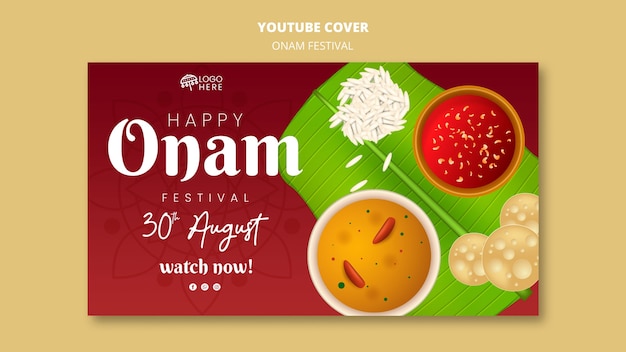 Gradient onam template design