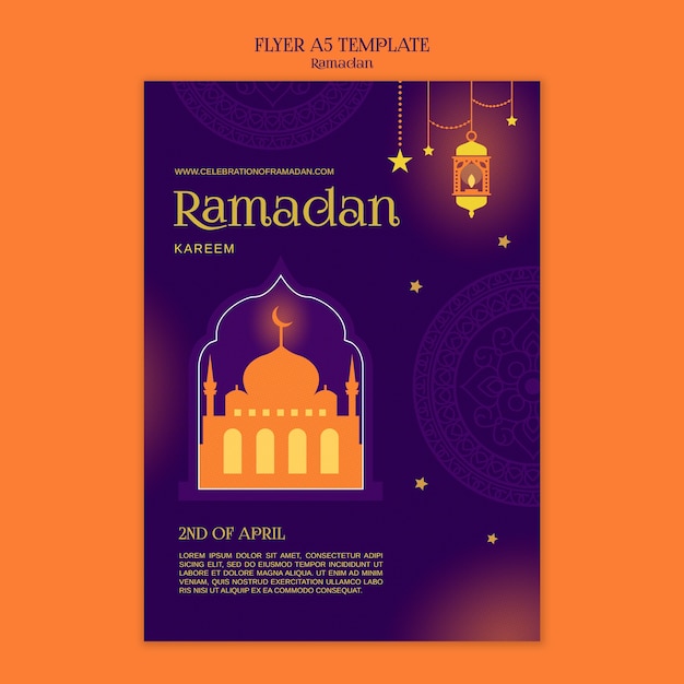 Gradient ramadan template