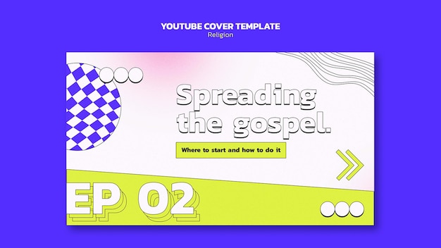 Gradient religion template design