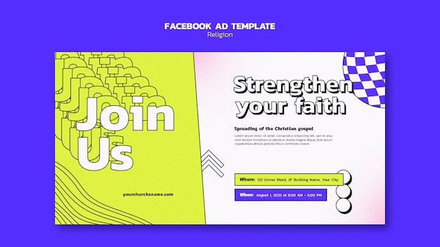 Gradient religion template design