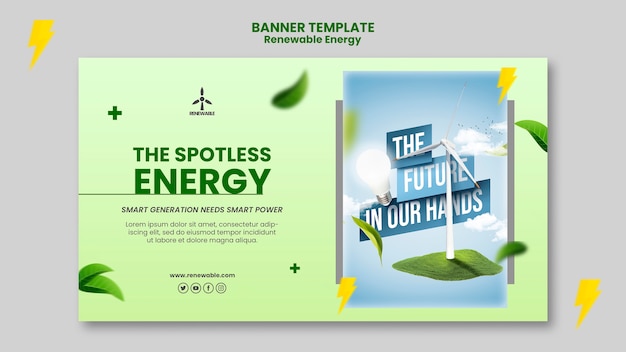 Gradient renewable energy design template