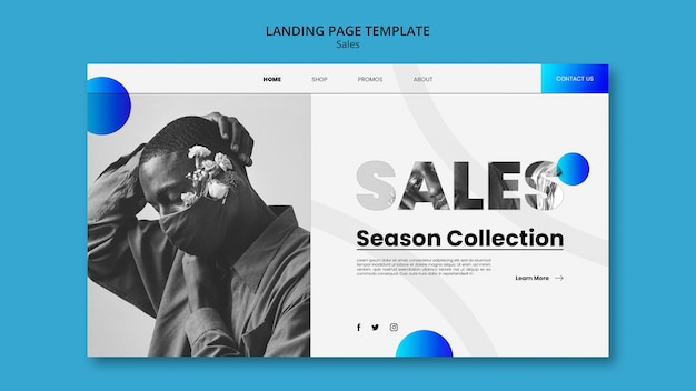 Gradient sales template design