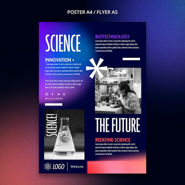 Gradient science template design