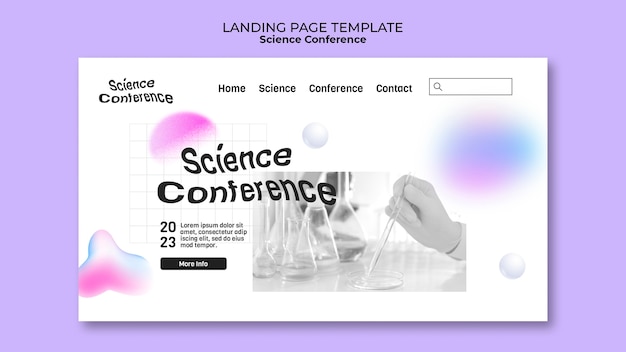 Free PSD gradient science template design