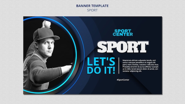 Gradient sport template design