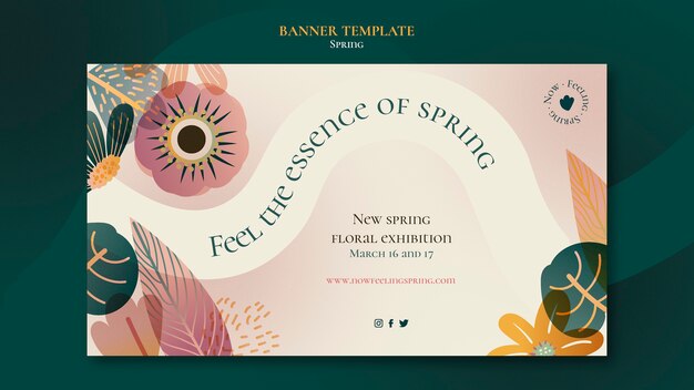 Gradient spring banner template