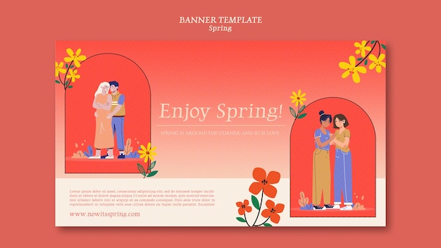 Free PSD gradient spring template