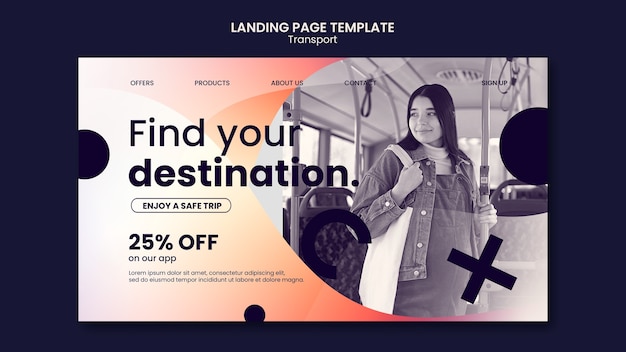 Free PSD gradient transport template design