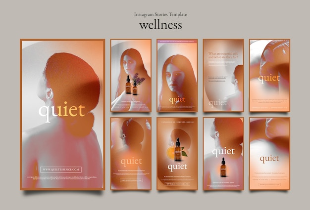 Free PSD gradient wellness template