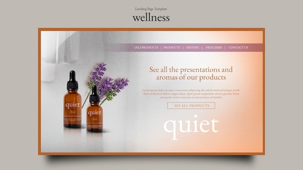 Free PSD gradient wellness template