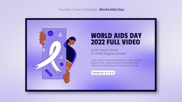 Gradient world aids day youtube cover