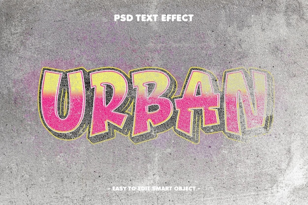 Graffiti street spray text effect