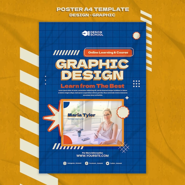 Free PSD graphic design poster template