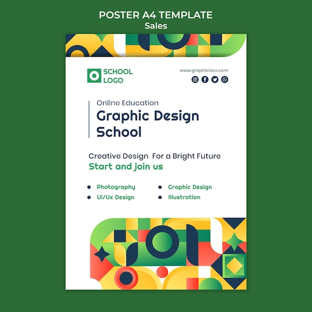 Graphic design poster template