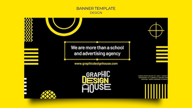 Free PSD graphic design services banner template