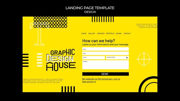 Graphic design services web template