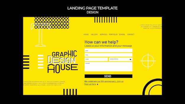 Graphic design services web template