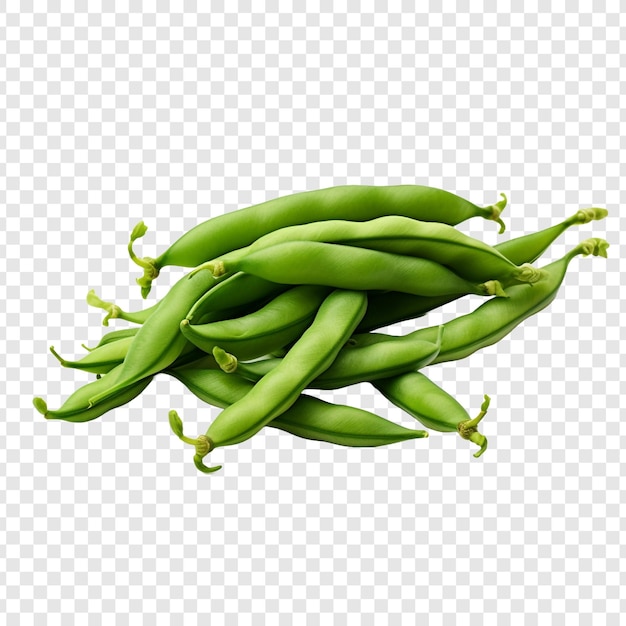 Free PSD green beans isolated on transparent background