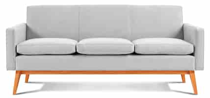 Free PSD grey sofa isolated