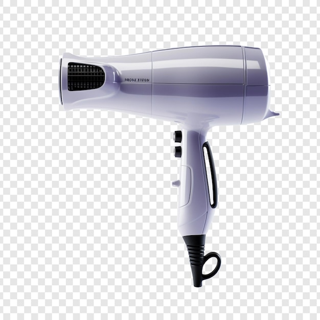 Free PSD hair dryer isolated on transparent background