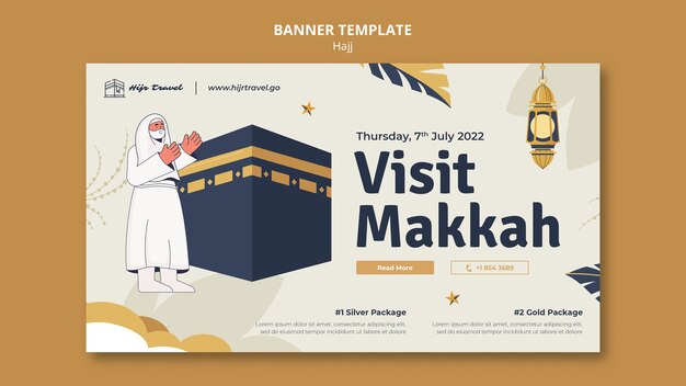 Hajj banner template design