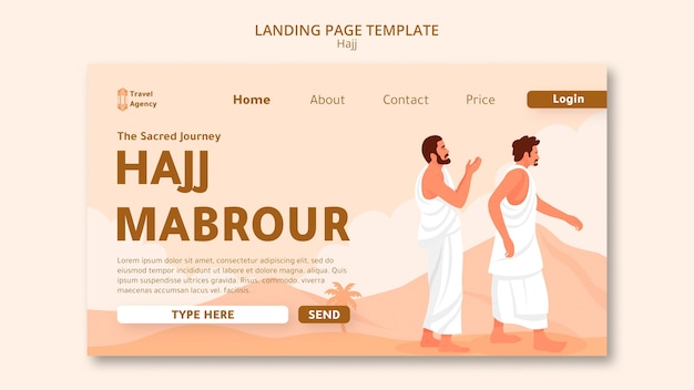 Free PSD hajj template design