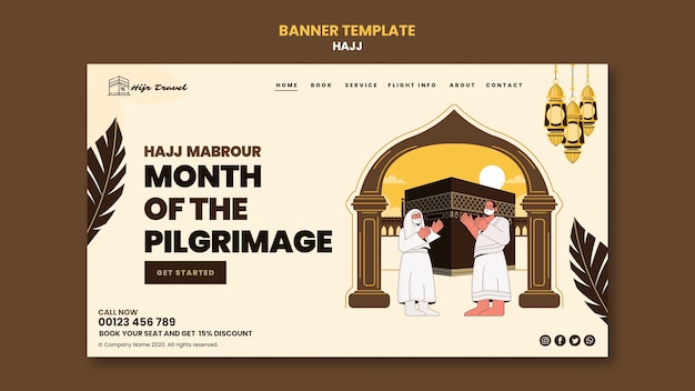 Free PSD hajj template design