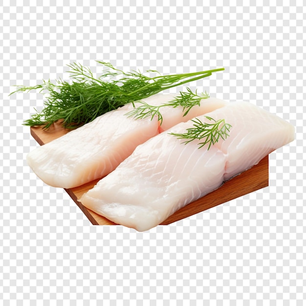 Free PSD halibut isolated on transparent background