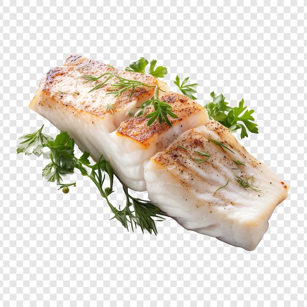 Free PSD halibut isolated on transparent background