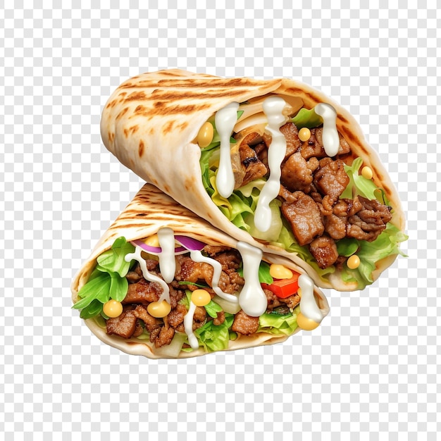 Free PSD halifax donair isolated on transparent background