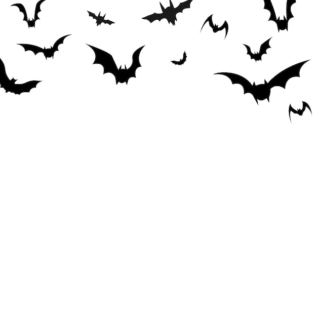 Free PSD halloween border isolated