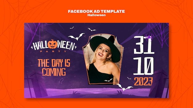 Free PSD halloween celebration facebook template