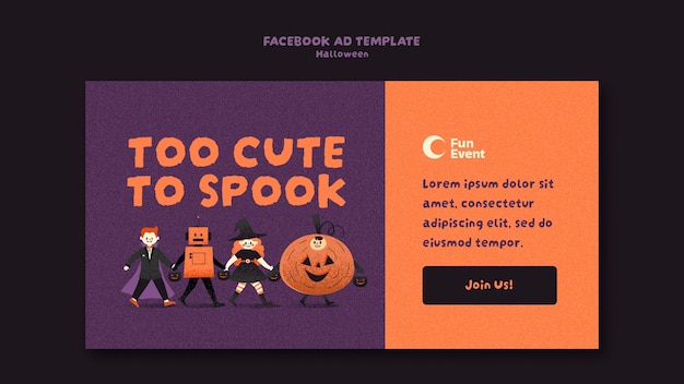 Free PSD halloween celebration facebook template