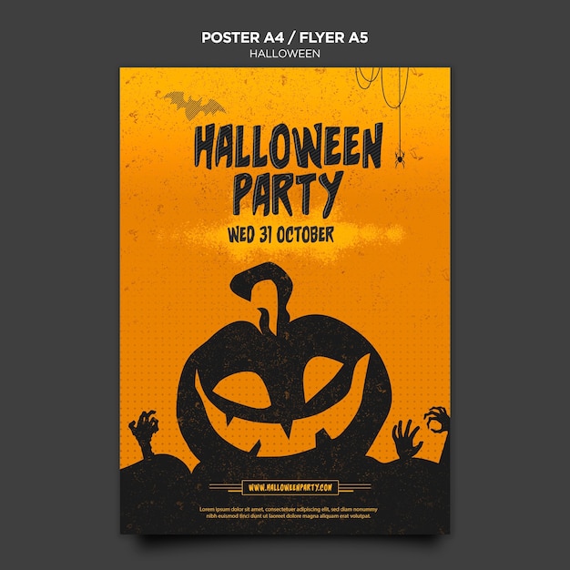 Halloween concept poster template