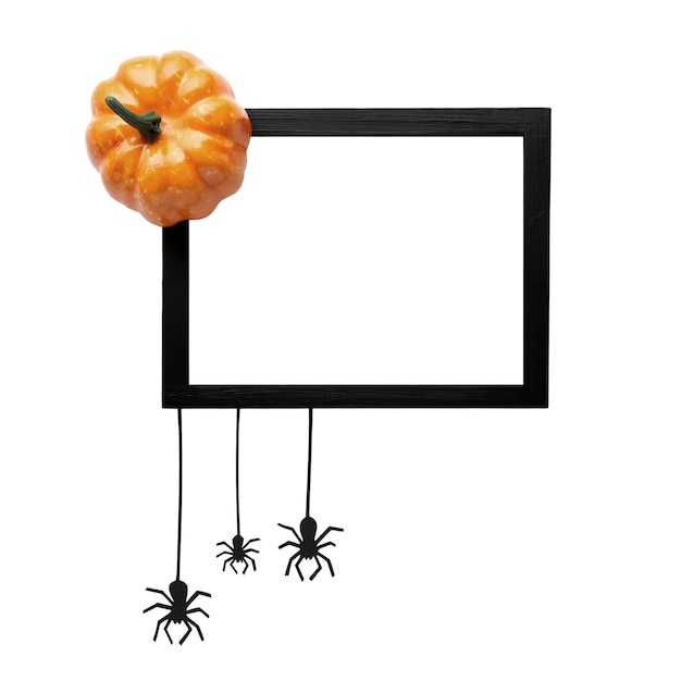 Free PSD halloween frame design isolated