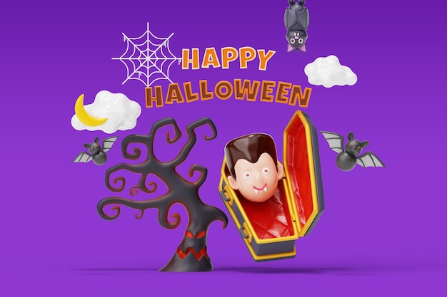 Free PSD halloween still life background