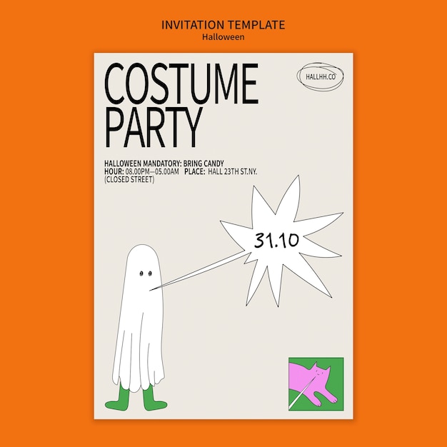 Halloween template design