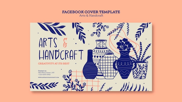 Hand drawn art and craft template